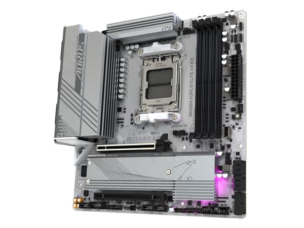 Gigabyte B650M AORUS ELITE AX ICE bundkort AMD B650 Sokkel AM5 micro ATX Gigabyte B650M AORUS ELITE AX ICE bundkort AMD B650 Sokkel AM5 micro ATX