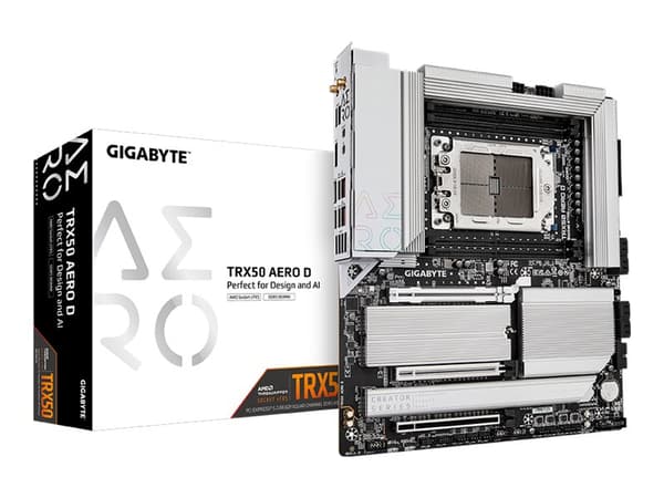 Gigabyte TRX50 AERO D - 1.0 - hovedkort - utvidet ATX (E-ATX) - Socket sTR5 - AMD TRX50 Chipset - USB 3.2 Gen 1, USB 3.2 Gen 2, USB4, USB-C 3.2 Gen 2