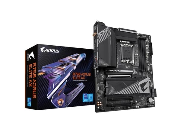 AORUS B760 ELITE AX - 1.X - hovedkort - ATX - LGA1700-sokkel - B760 Chipset - USB-C 3.2 Gen2, USB 3.2 Gen 1, USB 3.2 Gen 2 - 2.5 Gigabit LAN, Wi-Fi 6