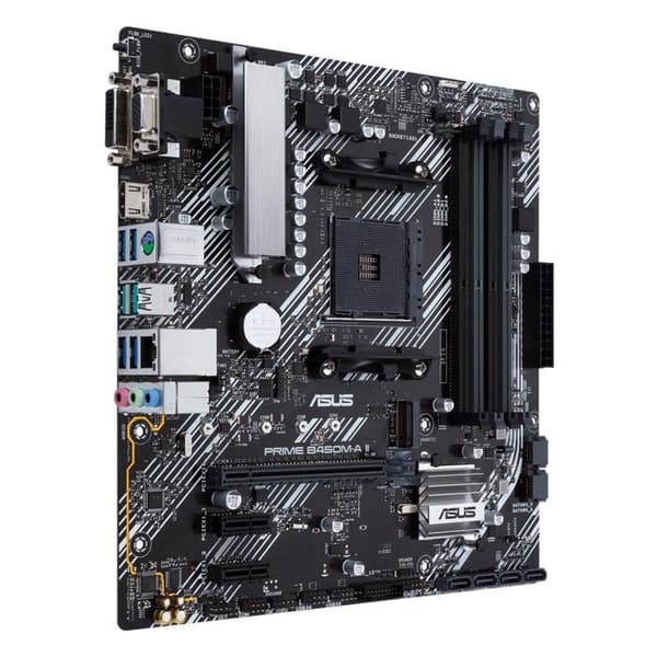 Moderkort - ASUS - PRIME B450M-A II - Sockel AM4 - DDR4 SDRAM - M.2-sockel