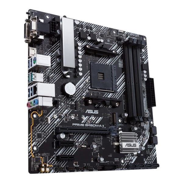 Moderkort - ASUS - PRIME B450M-A II - Sockel AM4 - DDR4 SDRAM - M.2-sockel