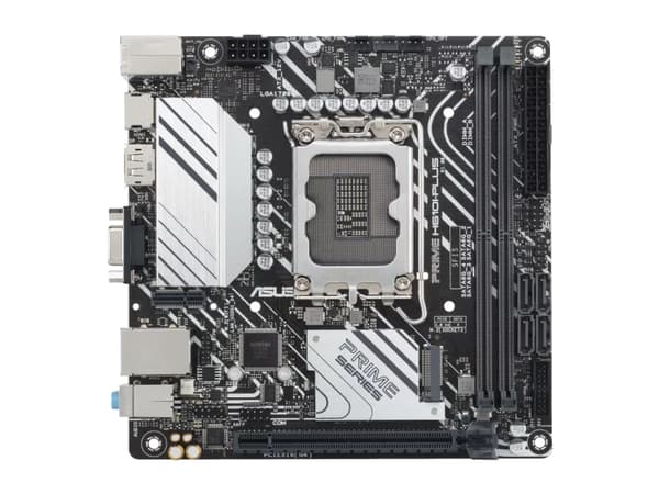 ASUS PRIME H610I-PLUS-CSM - Hovedkort - mini-ITX - LGA1700-sokkel - H610 Chipset - USB 3.2 Gen 1 - Gigabit LAN - innbygd grafikk (CPU kreves) - HD-ly
