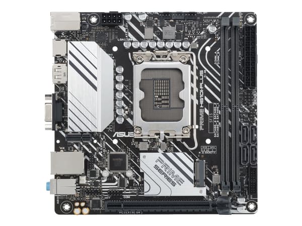 ASUS PRIME H610I-PLUS-CSM - Hovedkort - mini-ITX - LGA1700-sokkel - H610 Chipset - USB 3.2 Gen 1 - Gigabit LAN - innbygd grafikk (CPU kreves) - HD-ly