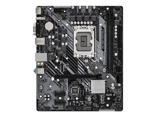 ASRock H610M-HDV/M.2 - Hovedkort - micro ATX - LGA1700-sokkel - H610 Chipset - USB 3.2 Gen 1 - Gigabit LAN - innbygd grafikk (CPU kreves) - HD-lyd (8