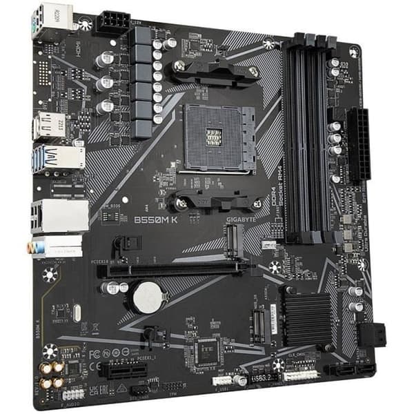 Moderkort - Gigabyte - B550M K - Ultra Durable - PCIe 4.0 - Sockel AM4 - Micro ATX