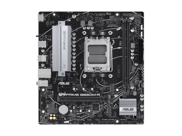 ASUS PRIME B650M-R - Moderkort - micro ATX - Socket AM5 - AMD B650 Chipuppsättning - USB 3.2 Gen 1, USB-C 3.2 Gen 1 - 2.5 Gigabit LAN - inbyggda graf