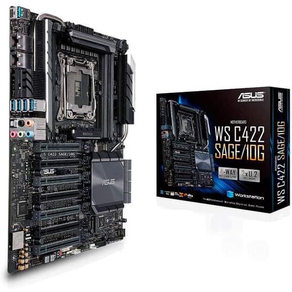 Asus Bundkort Ws C422 Sage/10g Sort