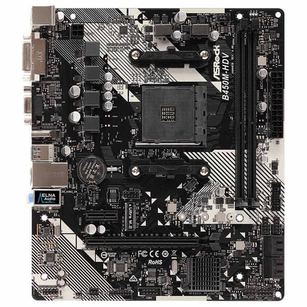 Asrock Emolevy Am4 B450m Hdv R4.0 Musta