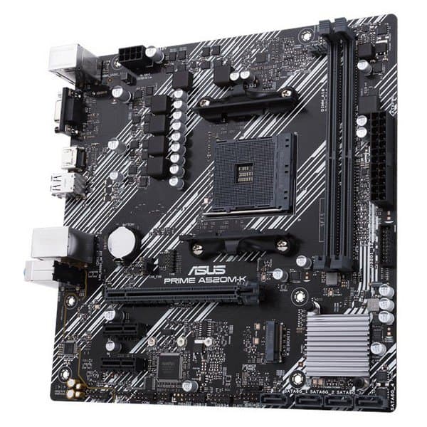 Asus Emolevy Am4 Prime A520m-k Musta