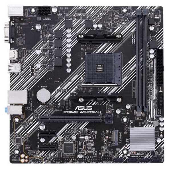 Asus Emolevy Am4 Prime A520m-k Musta