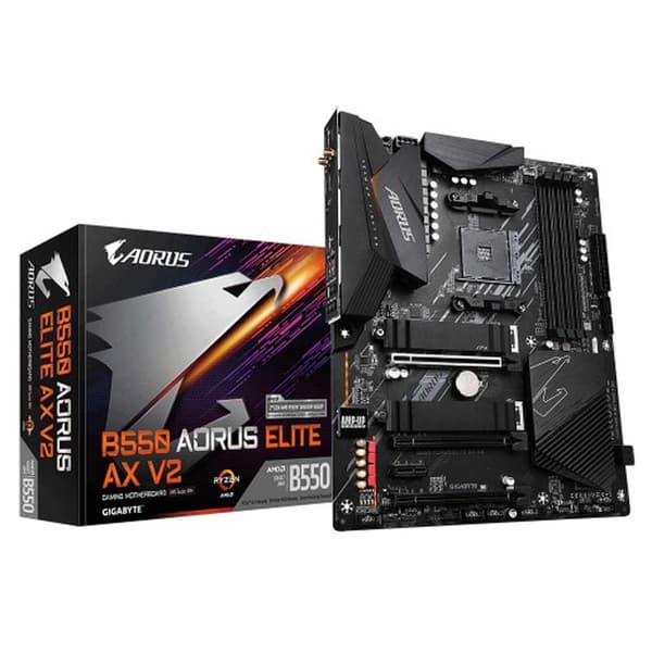 Gigabyte Moderkort B550 Aorus Elite Ax V2 Svart