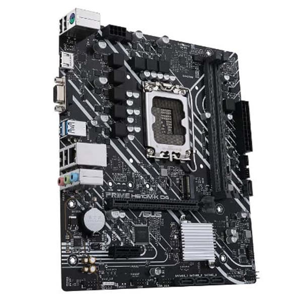 Asus Moderkort Prime H610m-k D4 Svart