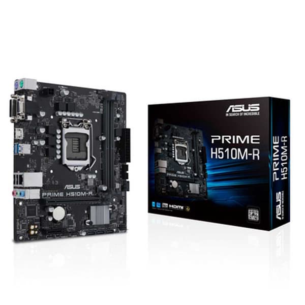 Asus Moderkort Prime H510m-r Svart