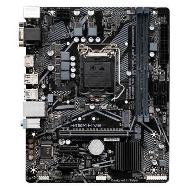 Gigabyte Moderkort H410m H V2 Silver