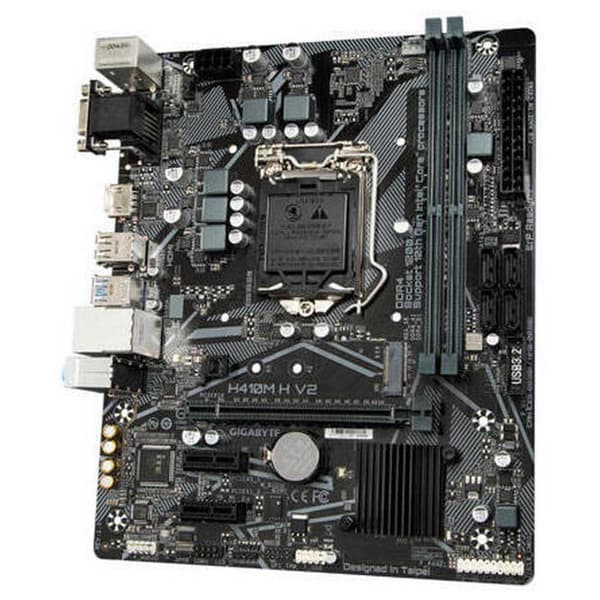 Gigabyte Moderkort H410m H V2 Silver