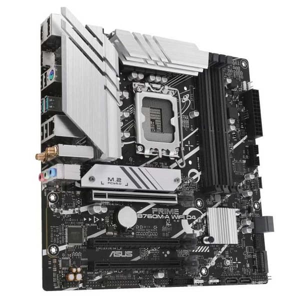 Asus Moderkort Prime B760m-a D4 Wifi Silver