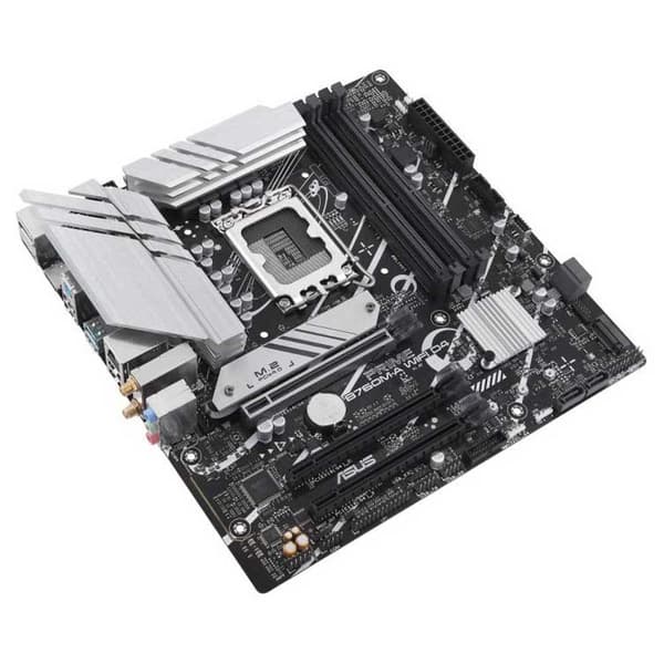 Asus Moderkort Prime B760m-a D4 Wifi Silver