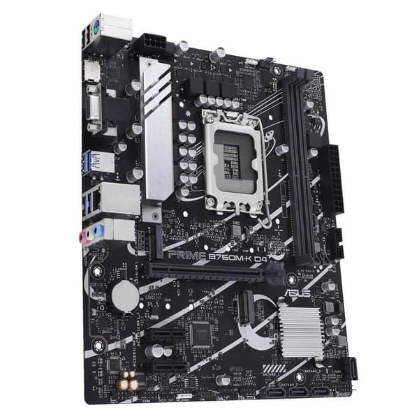 Asus Moderkort Prime B760m-k D4 Silver
