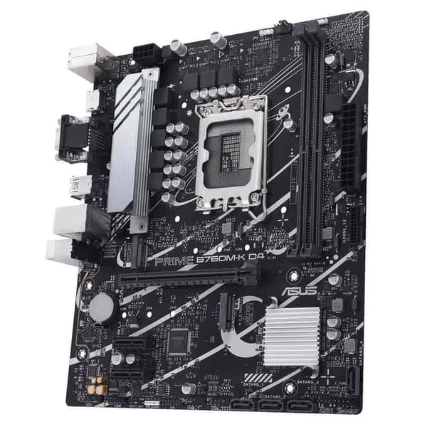 Asus Moderkort Prime B760m-k D4 Silver