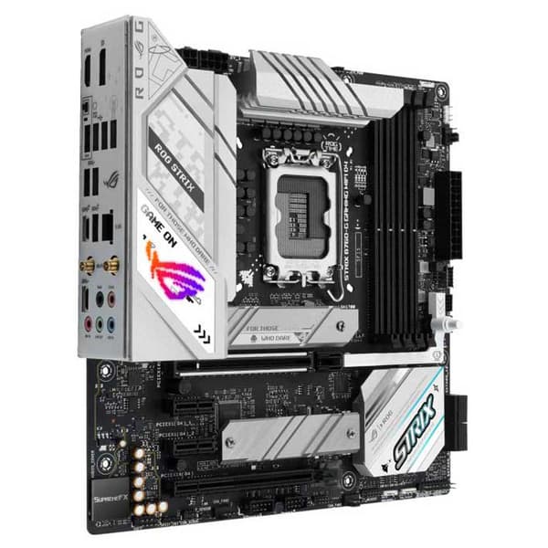 Asus Moderkort Rog Strix B760-g D4 Gaming Wifi Silver