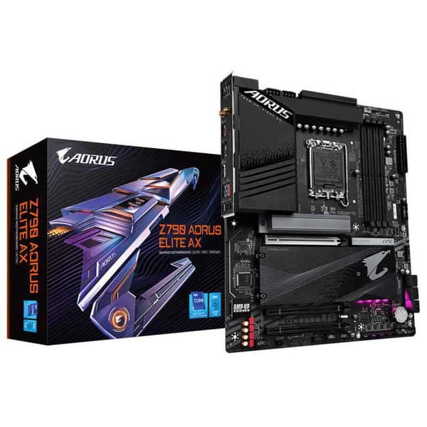 Gigabyte Moderkort Z790 Aorus Elite Ax Ddr5 Silver