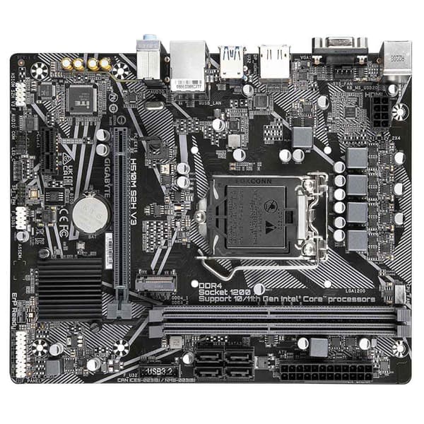 Gigabyte Moderkort H510m S2h V3 Svart