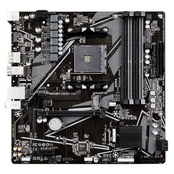 Gigabyte Bundkort A520m Ds3h V2 Sort