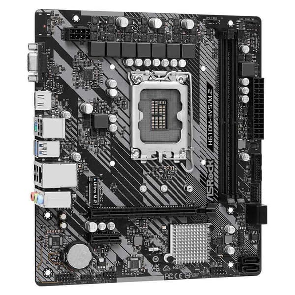 Asrock Moderkort H610m-hvs Svart