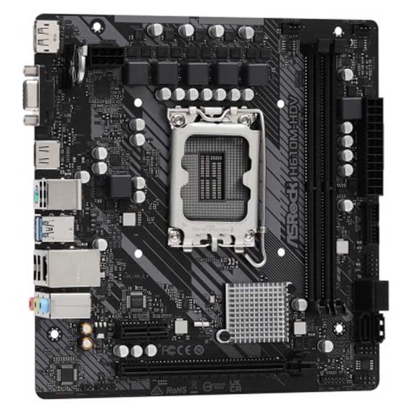 Asrock Emolevy H610m-hdv Ddr4 Musta