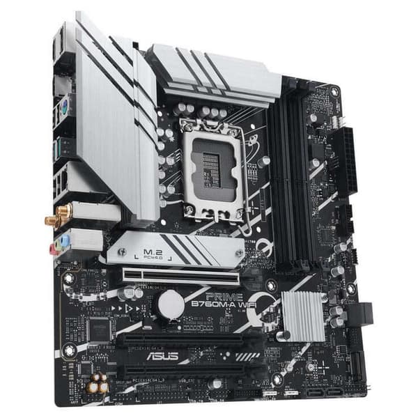 Asus Moderkort Prime B760m-a Wifi Silver