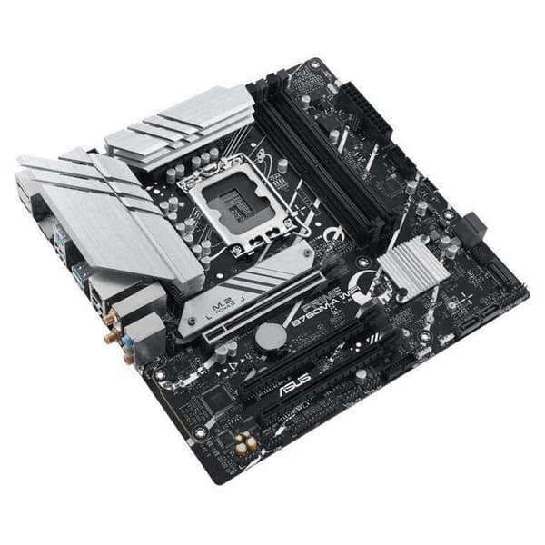 Asus Moderkort Prime B760m-a Wifi Silver
