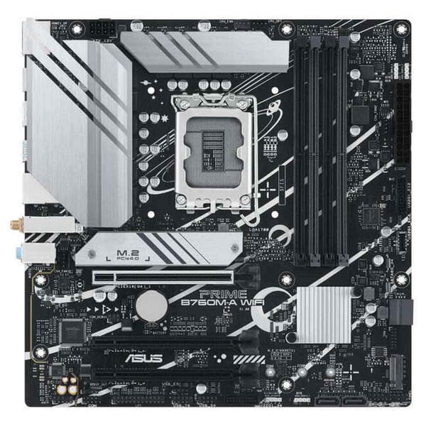 Asus Moderkort Prime B760m-a Wifi Silver