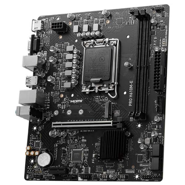 Msi Bundkort Pro H610m-e Sort