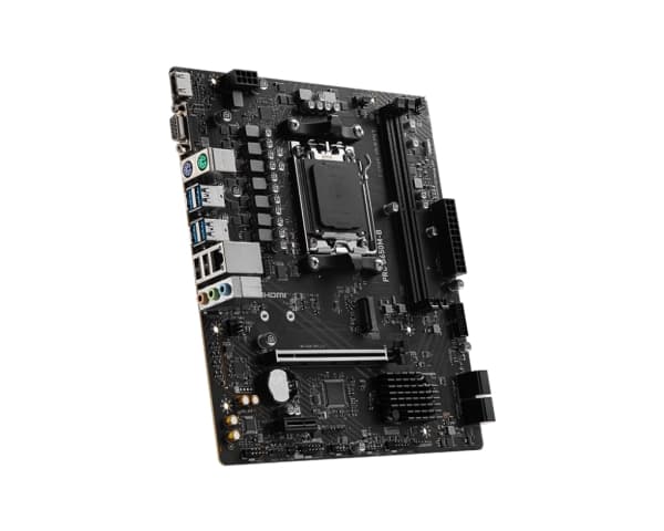 MSI PRO B650M-B - Moderkort - micro ATX - Socket AM5 - AMD B650 Chipuppsättning - USB 3.2 Gen 1 - 2.5 Gigabit LAN - inbyggda grafiken (CPU krävs) - H