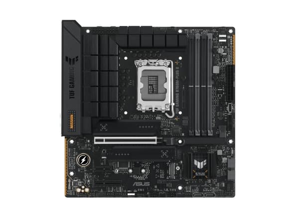 ASUS TUF GAMING B760M-PLUS II - Hovedkort - micro ATX - LGA1700-sokkel - B760 Chipset - USB-C 3.2 Gen 2x2, USB 3.2 Gen 2, USB 3.2 Gen 1 - 2.5 Gigabit