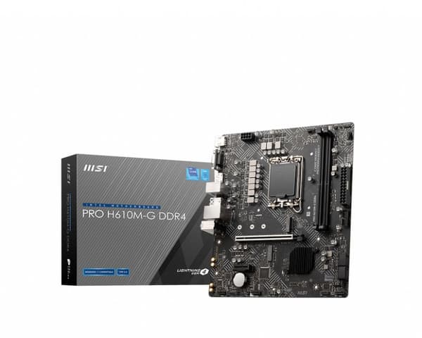MSI PRO H610M-G DDR4 moderkort Intel H610 LGA 1700 micro ATX