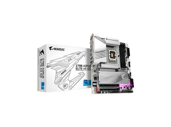 AORUS Z790 ELITE AX ICE - Hovedkort - ATX - LGA1700-sokkel - Z790 Chipset - USB-C 3.2 Gen 2x2, USB-C 3.2 Gen2, USB 3.2 Gen 1, USB 3.2 Gen 2 - 2.5 Gig