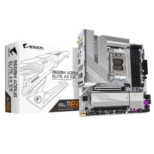 Aorus B650 AORUS Elite AX Ice (Socket AM5/B650/DDR5/S-ATA 6 Gb/s/Micro ATX)