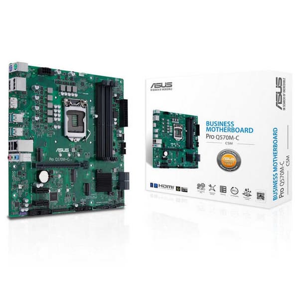Asus Moderkort Pro Q570m-c/csm Grönt