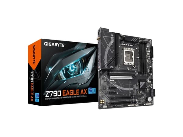 Gigabyte Z790 EAGLE AX - 1.0 - hovedkort - ATX - LGA1700-sokkel - Z790 Chipset - USB-C 3.2 Gen2, USB-C 3.2 Gen 1, USB 3.2 Gen 1, USB 3.2 Gen 2 - 2.5
