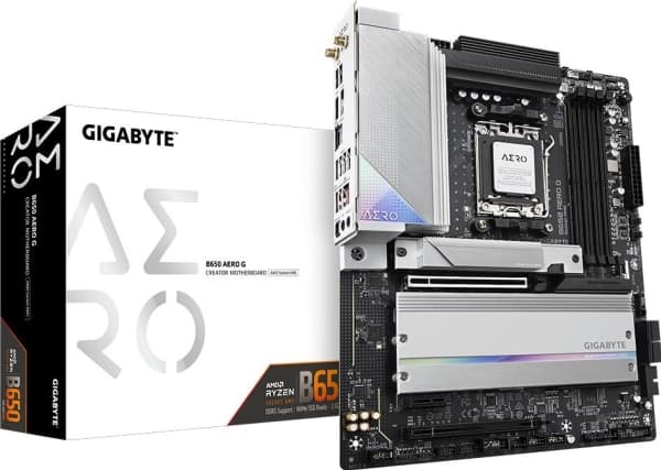 Gigabyte B650 AERO G - 1.0 - hovedkort - ATX - Socket AM5 - AMD B650 Chipset - USB 3.2 Gen 2, USB-C 3.2 Gen2, USB 3.2 Gen 1, USB-C 3.2 Gen 2x2 - 2.5
