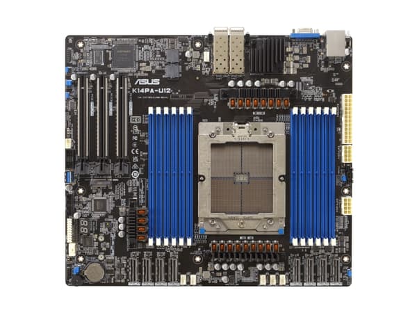 ASUS K14PA-U12 - Hovedkort - SSI CEB - AMD ingen CPU - Socket SP5 - 2 x 25 Gigabit LAN - innbygd grafikk