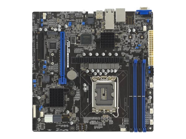 ASUS P13R-M/10G-2T - Hovedkort - micro ATX - LGA1700-sokkel - C262 Chipset - USB-C 3.2 Gen2, USB 3.2 Gen 1 - 2 x 10 Gigabit LAN - innbygd grafikk