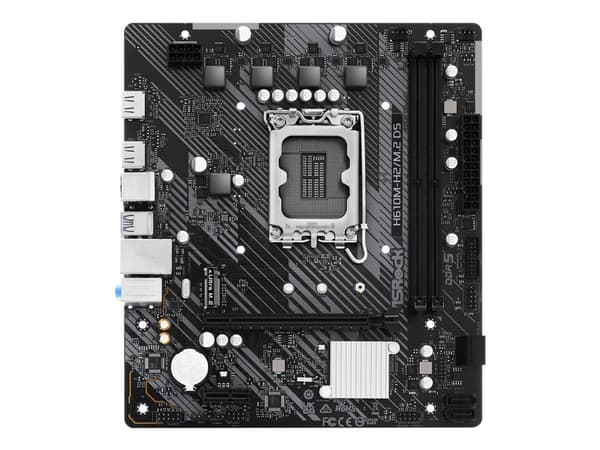ASRock H610M-H2/M.2 D5 - Hovedkort - micro ATX - LGA1700-sokkel - H610 Chipset - USB 3.2 Gen 1 - Gigabit LAN - innbygd grafikk (CPU kreves) - HD-lyd