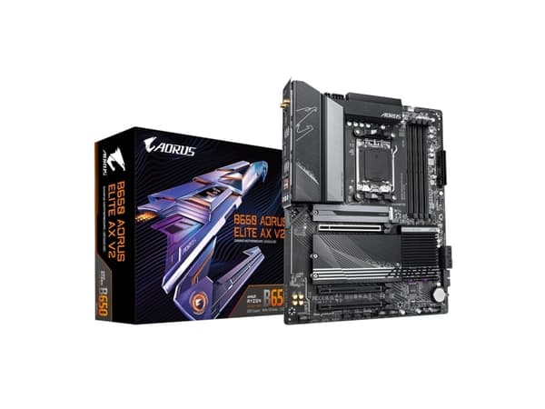 Gigabyte B650 AORUS ELITE AX V2 - Moderkort - ATX - Socket AM5 - AMD B650 Chipuppsättning - USB 3.2 Gen 2, USB 3.2 Gen 1, USB-C 3.2 Gen2, USB-C 3.2 G