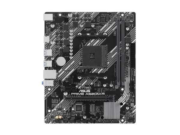 ASUS PRIME A520M-R - Moderkort - micro ATX - Socket AM4 - AMD A520 Chipuppsättning - USB 3.2 Gen 1 - Gigabit LAN - inbyggda grafiken (CPU krävs) - HD