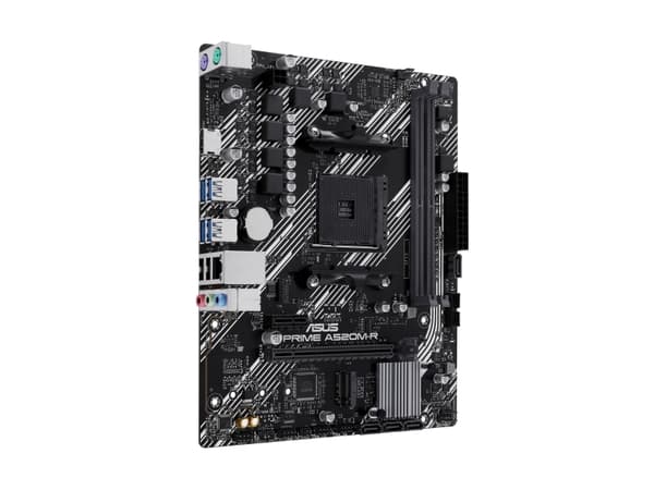 ASUS PRIME A520M-R - Moderkort - micro ATX - Socket AM4 - AMD A520 Chipuppsättning - USB 3.2 Gen 1 - Gigabit LAN - inbyggda grafiken (CPU krävs) - HD