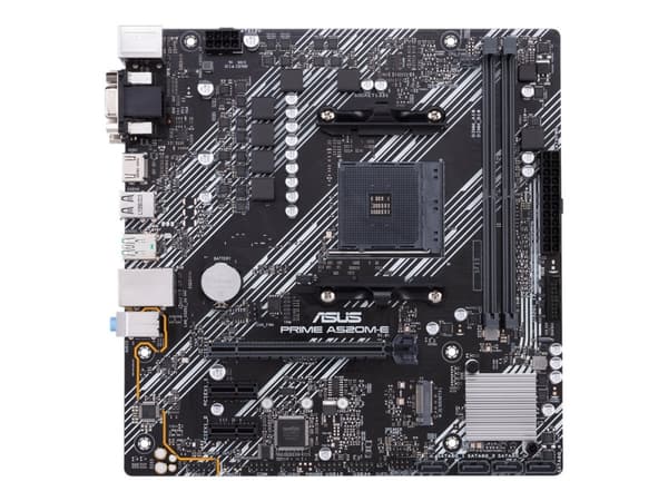 ASUS PRIME A520M-E/CSM - Hovedkort - micro ATX - Socket AM4 - AMD A520 Chipset - USB 3.2 Gen 1, USB 3.2 Gen 2 - Gigabit LAN - innbygd grafikk (CPU kr