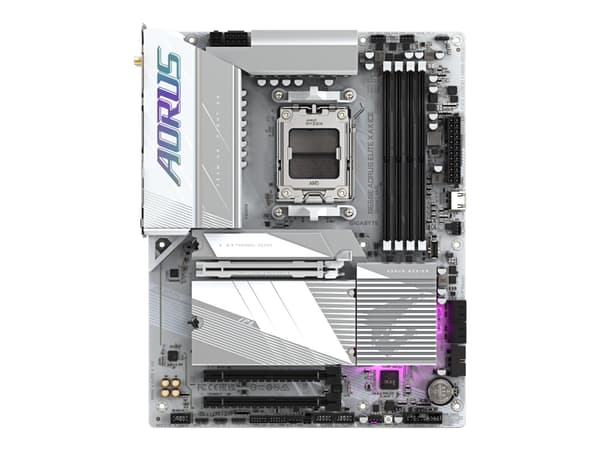 AORUS B650E ELITE X AX ICE - Moderkort - ATX - Socket AM5 - AMD B650 Chipuppsättning - USB-C 3.2 Gen2, USB 3.2 Gen 2, USB 3.2 Gen 1, USB-C 3.2 Gen 2x