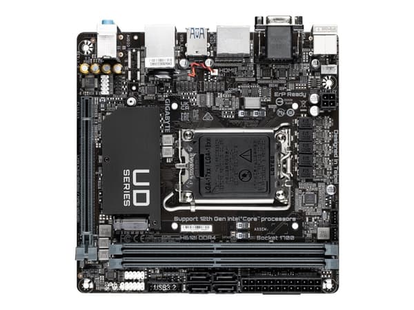 Gigabyte H610I - 1.0 - hovedkort - mini-ITX - LGA1700-sokkel - H610 Chipset - USB 3.2 Gen 1 - Gigabit LAN - innbygd grafikk (CPU kreves) - HD-lyd (8-